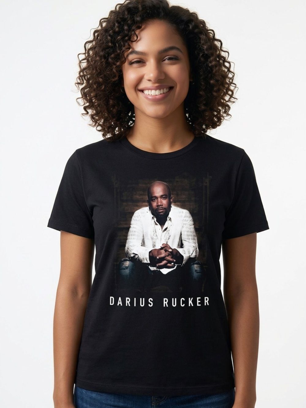 DARIUS RUCKER Double Sided Learn To Live Tour Tee Black Short Sleeve Size Large
